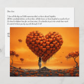 Liefde in het sinaasappel: Schrijf je brief - Vale Feestdagenkaart (Voorkant / Achterkant)