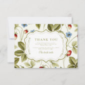 Liefde in het Vrijgezellenfeest Bloom Bedankkaart (Voorkant)