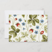 Liefde in het Vrijgezellenfeest Bloom Bedankkaart (Achterkant)