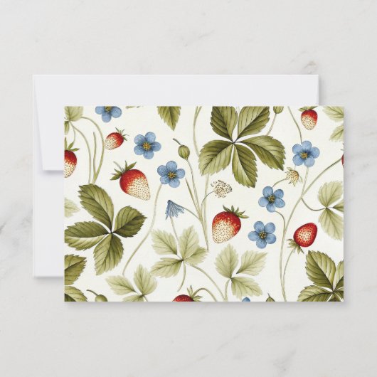 Liefde in het Vrijgezellenfeest Bloom Bedankkaart (Achterkant)