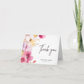 Liefde in het Vrijgezellenfeest Bloom Bedankkaart (Voorkant)