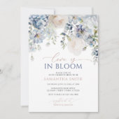 Liefde in het Vrijgezellenfeest Bloom Blue Hydrang Kaart (Voorkant)