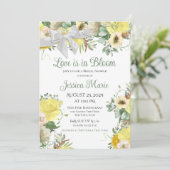 Liefde in het Vrijgezellenfeest Bloom Kaart (Staand voorkant)