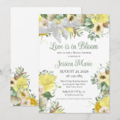 Liefde in het Vrijgezellenfeest Bloom Kaart (Voorkant / Achterkant)