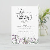 Liefde in het Vrijgezellenfeest Bloom Kaart (Staand voorkant)