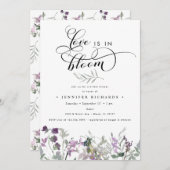 Liefde in het Vrijgezellenfeest Bloom Kaart (Voorkant / Achterkant)