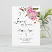 Liefde in het Vrijgezellenfeest Bloom Kaart (Staand voorkant)