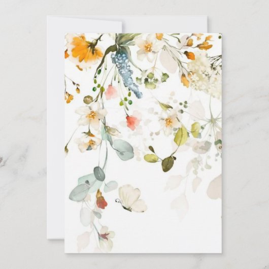 Liefde in het Vrijgezellenfeest Bloom Kaart (Achterkant)