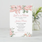 Liefde in het Vrijgezellenfeest Bloom Kaart (Staand voorkant)