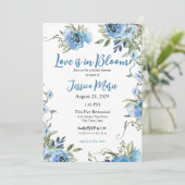 Liefde in het Vrijgezellenfeest Bloom Kaart (Staand voorkant)