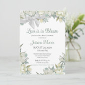 Liefde in het Vrijgezellenfeest Bloom Kaart (Staand voorkant)