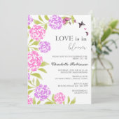 Liefde in het Vrijgezellenfeest Bloom Kaart (Staand voorkant)