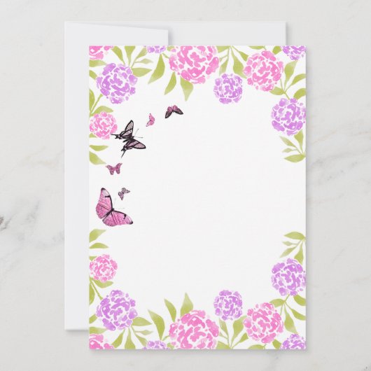 Liefde in het Vrijgezellenfeest Bloom Kaart (Achterkant)