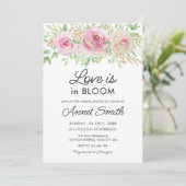 Liefde in het Vrijgezellenfeest Bloom Kaart (Staand voorkant)