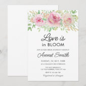 Liefde in het Vrijgezellenfeest Bloom Kaart (Voorkant / Achterkant)