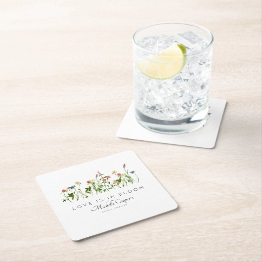 Liefde in het Vrijgezellenfeest Bloom Kartonnen Onderzetters (Insitu)