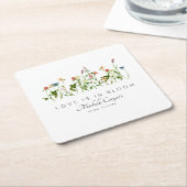 Liefde in het Vrijgezellenfeest Bloom Kartonnen Onderzetters (Schuin)