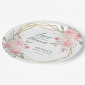 Liefde in het Vrijgezellenfeest Bloom Papieren Bordje (Gekanteld)