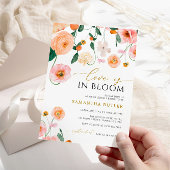 Liefde in het Vrijgezellenfeest Bloom Poppies Flow Kaart