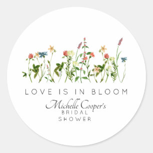 Liefde in het Vrijgezellenfeest Bloom Ronde Sticker