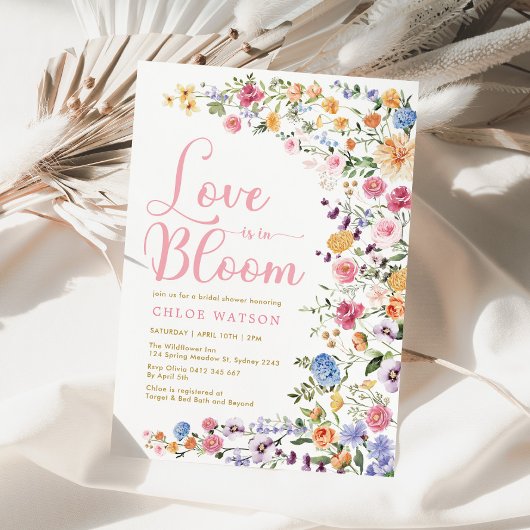 Liefde in het Vrijgezellenfeest Bloom Wildflower G Kaart