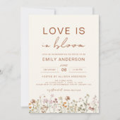 Liefde in het Vrijgezellenfeest Bloom Wildflower Kaart (Voorkant)