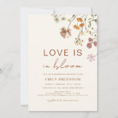 Liefde in het Vrijgezellenfeest Bloom Wildflower Kaart (Voorkant)