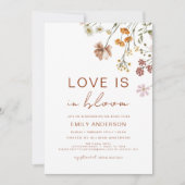 Liefde in het Vrijgezellenfeest Bloom Wildflower Kaart (Voorkant)