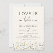Liefde in het Vrijgezellenfeest Bloom Wildflower Kaart (Voorkant)