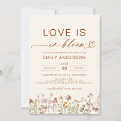 Liefde in het Vrijgezellenfeest Bloom Wildflower Kaart (Voorkant)