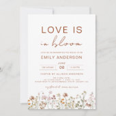 Liefde in het Vrijgezellenfeest Bloom Wildflower Kaart (Voorkant)