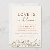 Liefde in het Vrijgezellenfeest Bloom Wildflower Kaart (Voorkant)