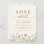 Liefde in het Vrijgezellenfeest Bloom Wildflower Kaart (Voorkant)