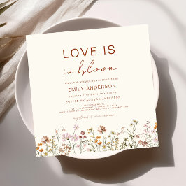 Liefde in het Vrijgezellenfeest Bloom Wildflower Kaart