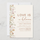 Liefde in het Vrijgezellenfeest Bloom Wildflower Kaart (Voorkant)