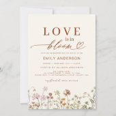 Liefde in het Vrijgezellenfeest Bloom Wildflower Kaart (Voorkant)