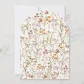 Liefde in het Vrijgezellenfeest Bloom Wildflower Kaart (Achterkant)