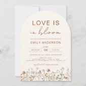 Liefde in het Vrijgezellenfeest Bloom Wildflower Kaart (Voorkant)