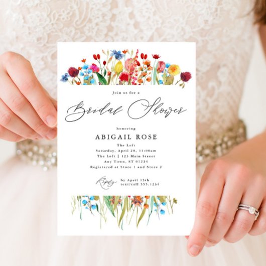 Liefde in het Vrijgezellenfeest Bloom Wildflower S Kaart