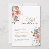 Liefde in het Vrijgezellenfeest van bloem Wild Flo Kaart (Voorkant)