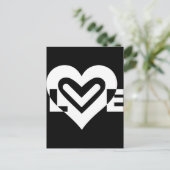 Liefde in het wit briefkaart (Staand voorkant)