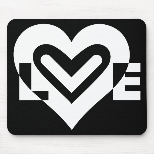 Liefde in het wit muismat (Voorkant)