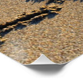 Liefde in het zand geschreven Poster (Hoek)