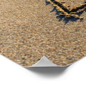 Liefde in het zand geschreven Poster (Hoek)