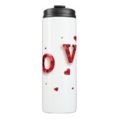 Liefde in je hart thermische tumbler thermosbeker (Voorkant)
