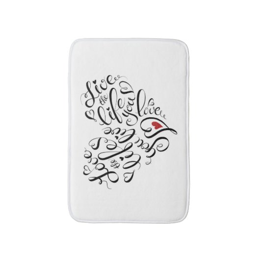 Liefde in je leven badmat (Voorkant Verticaal)