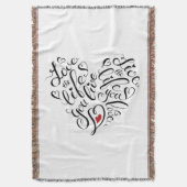 Liefde in je leven deken (Voorkant Verticaal)