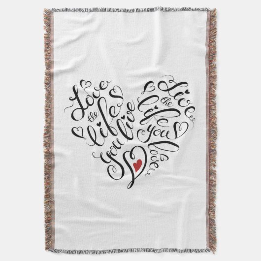 Liefde in je leven deken (Voorkant Verticaal)