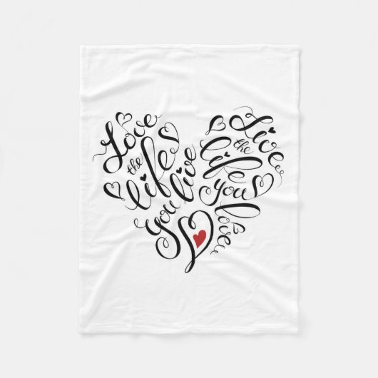 Liefde in je leven fleece deken (Voorkant)