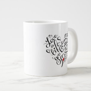 Liefde in je leven grote koffiekop